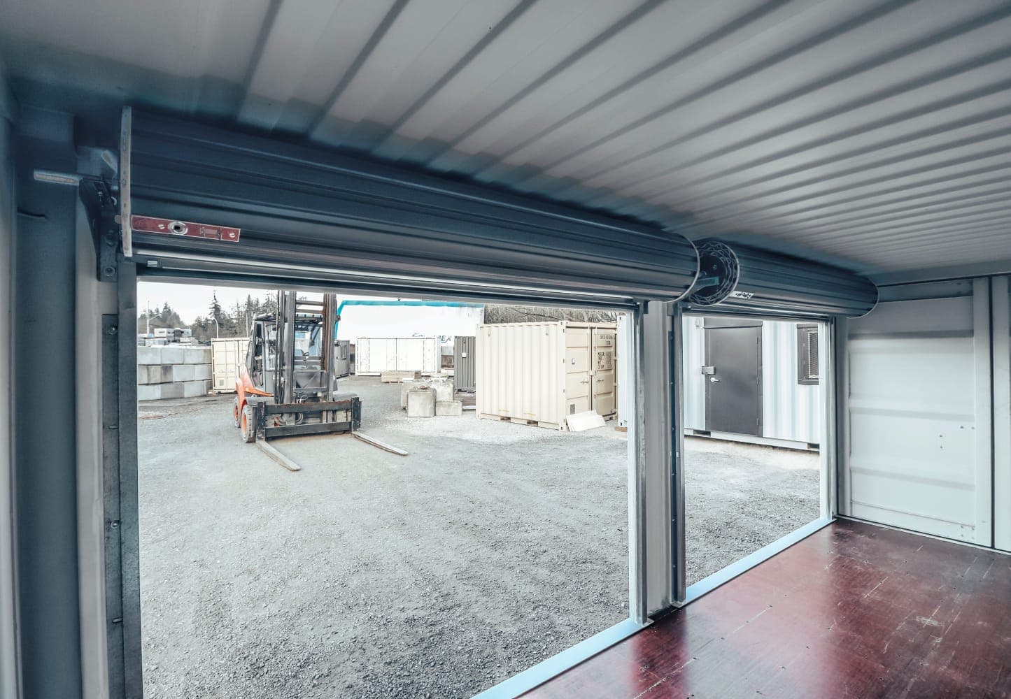 20′ Shipping Container + (2)  8′ Rollup Doors - Backstorage Containers