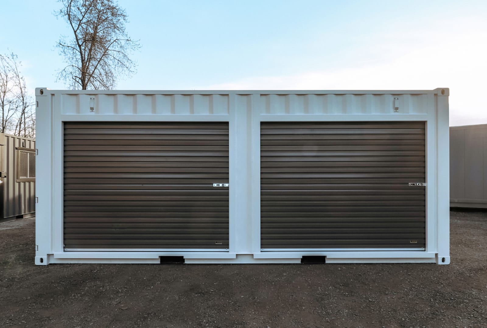 20′ Shipping Container + (2)  8′ Rollup Doors - Backstorage Containers