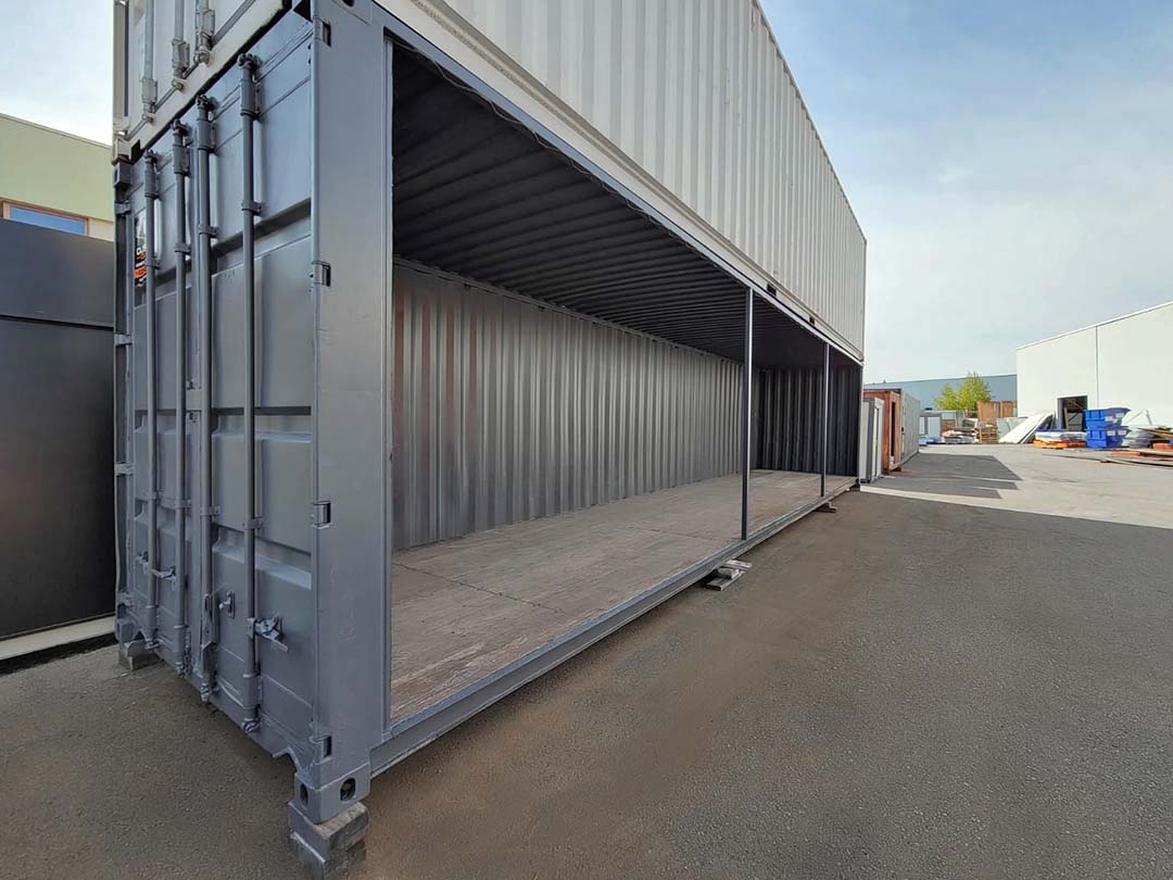 40’HC Used “Open Face” Shipping Container - Backstorage Containers