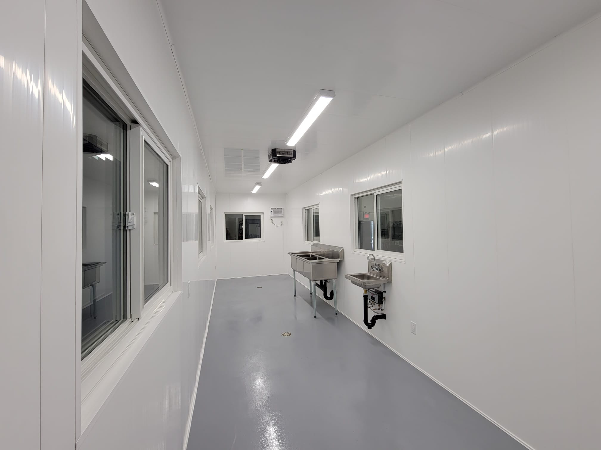 Food Processing Unit With Walk in Cooler - Backstorage Containers