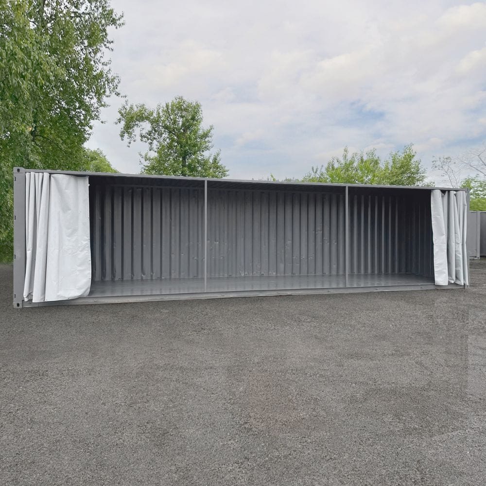 40’HC Open-Face w/Tarp System - Backstorage Containers