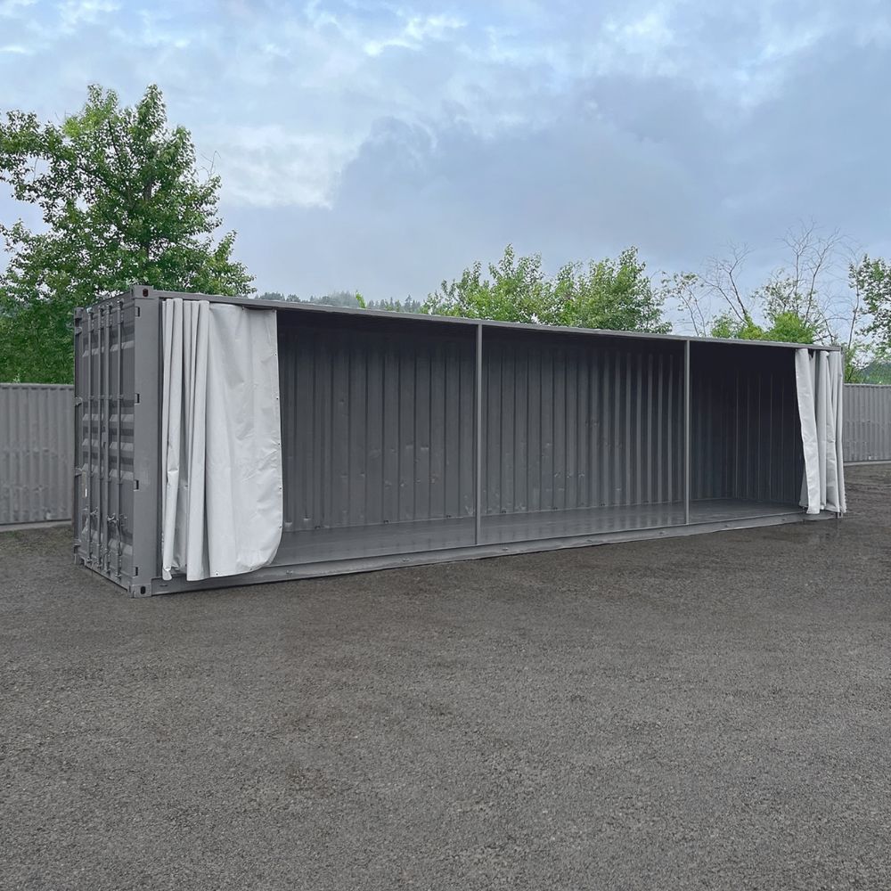 40’HC Open-Face w/Tarp System - Backstorage Containers