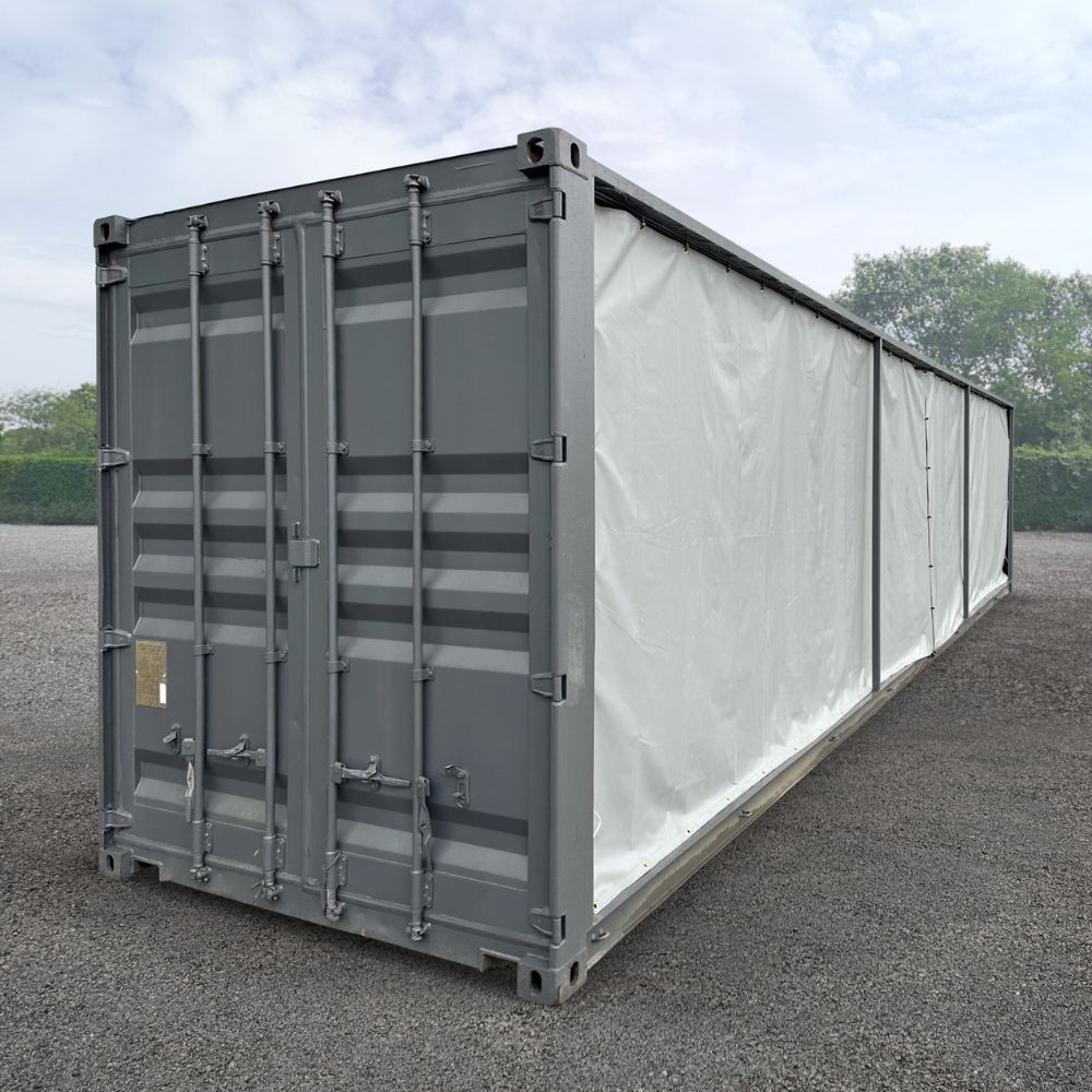 40’HC Open-Face w/Tarp System - Backstorage Containers