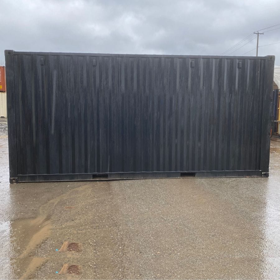 20’HC New (1-Trip) Shipping Container – Painted Black - Backstorage Containers
