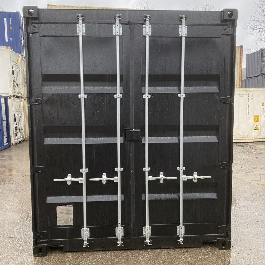 20’HC New (1-Trip) Shipping Container – Painted Black - Backstorage Containers