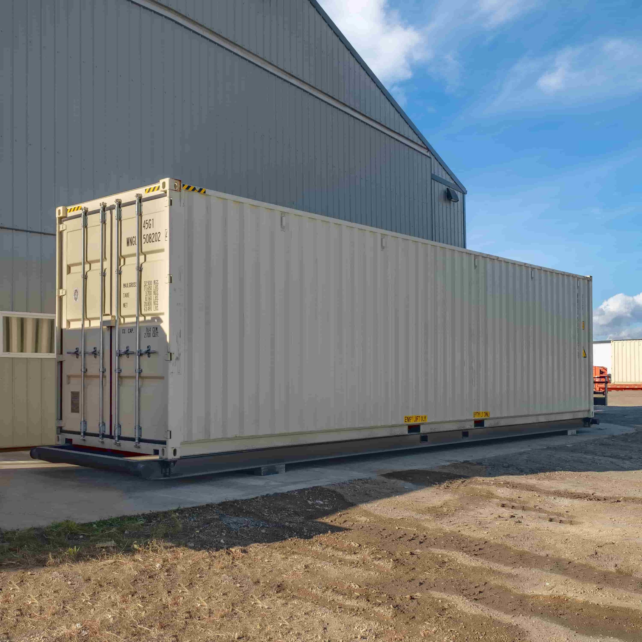 40’ Container skid w/ twist lock “Non Grated” - Backstorage Containers