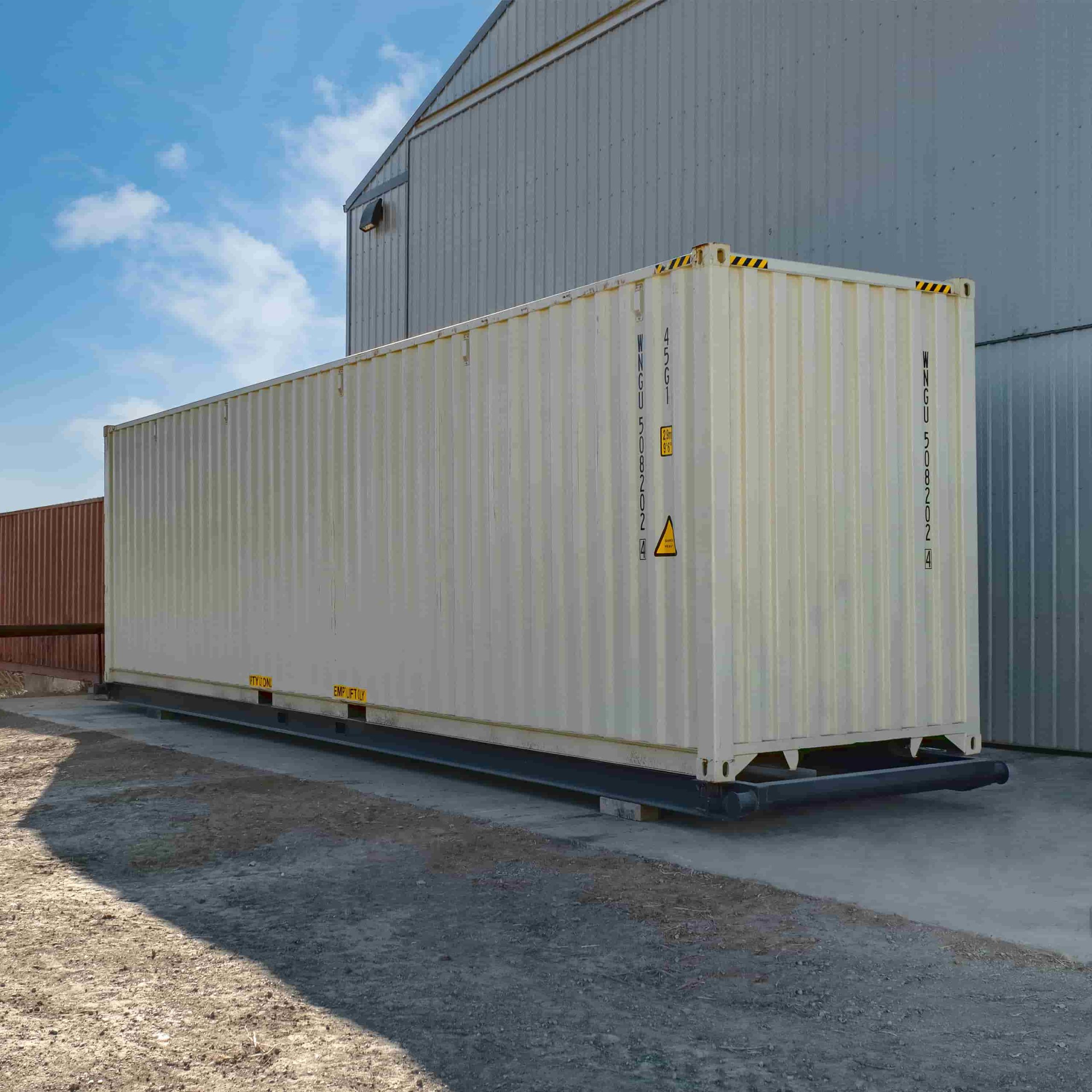40’ Container skid w/ twist lock “Non Grated” - Backstorage Containers